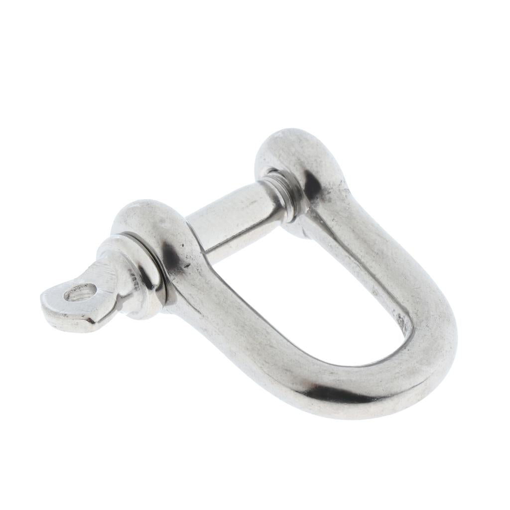 Stainless Steel D-Shackle Chain Shackle Rigging Fastener M4-M8 M5-5mm