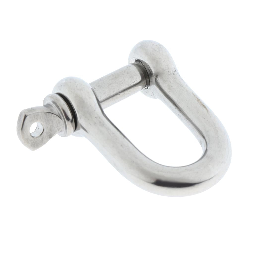 Stainless Steel D-Shackle Chain Shackle Rigging Fastener M4-M8 M6-6mm