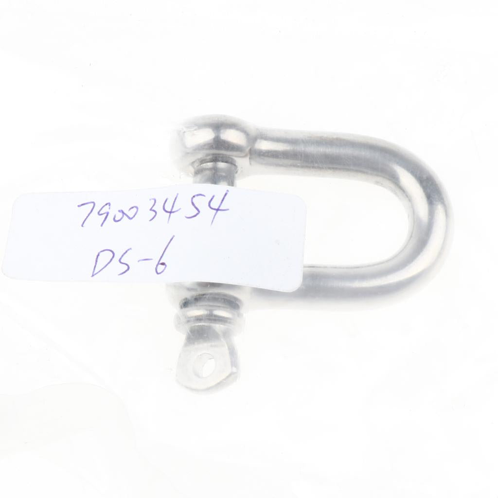 Stainless Steel D-Shackle Chain Shackle Rigging Fastener M4-M8 M6-6mm