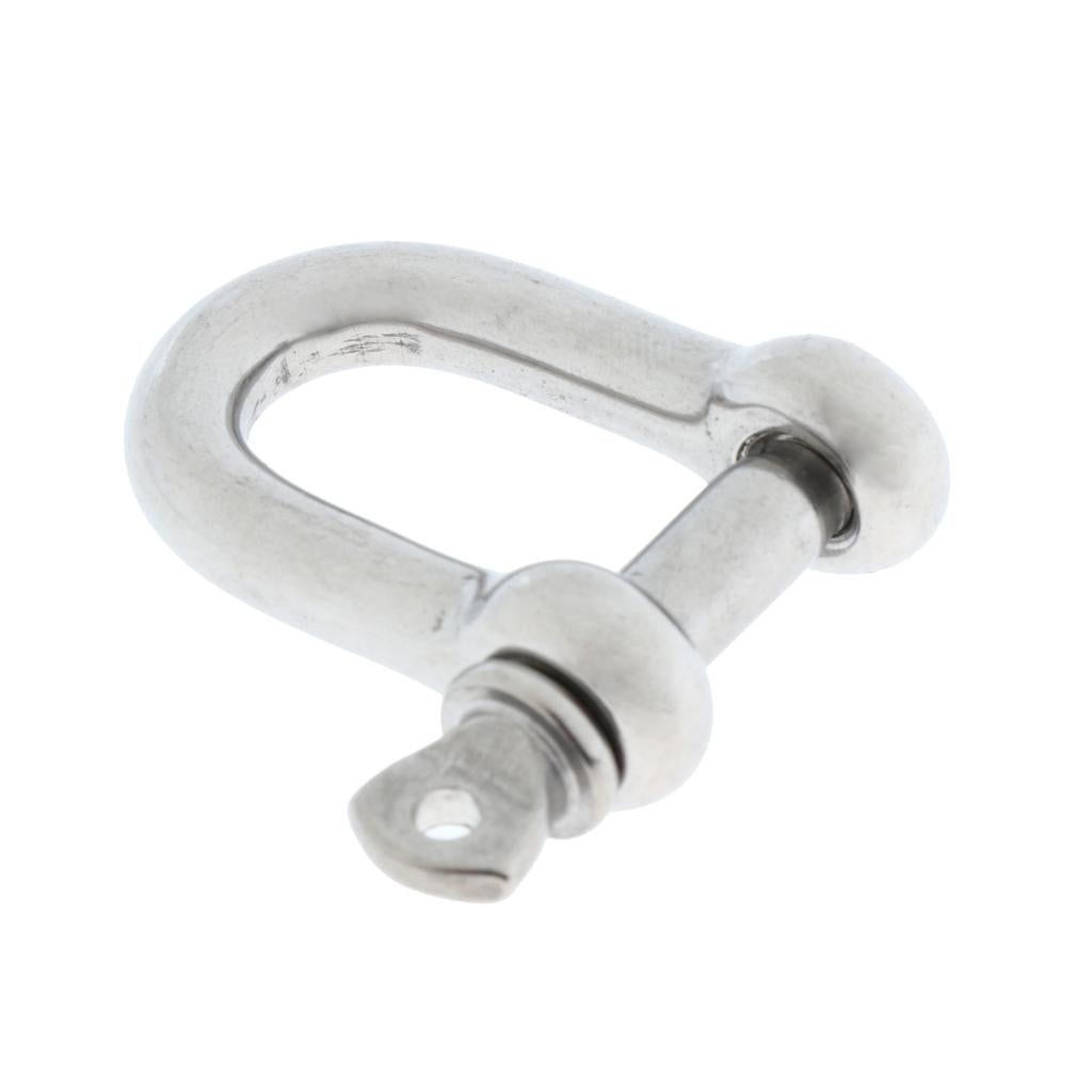 Stainless Steel D-Shackle Chain Shackle Rigging Fastener M4-M8 M6-6mm