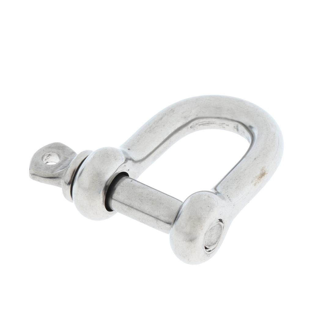 Stainless Steel D-Shackle Chain Shackle Rigging Fastener M4-M8 M6-6mm