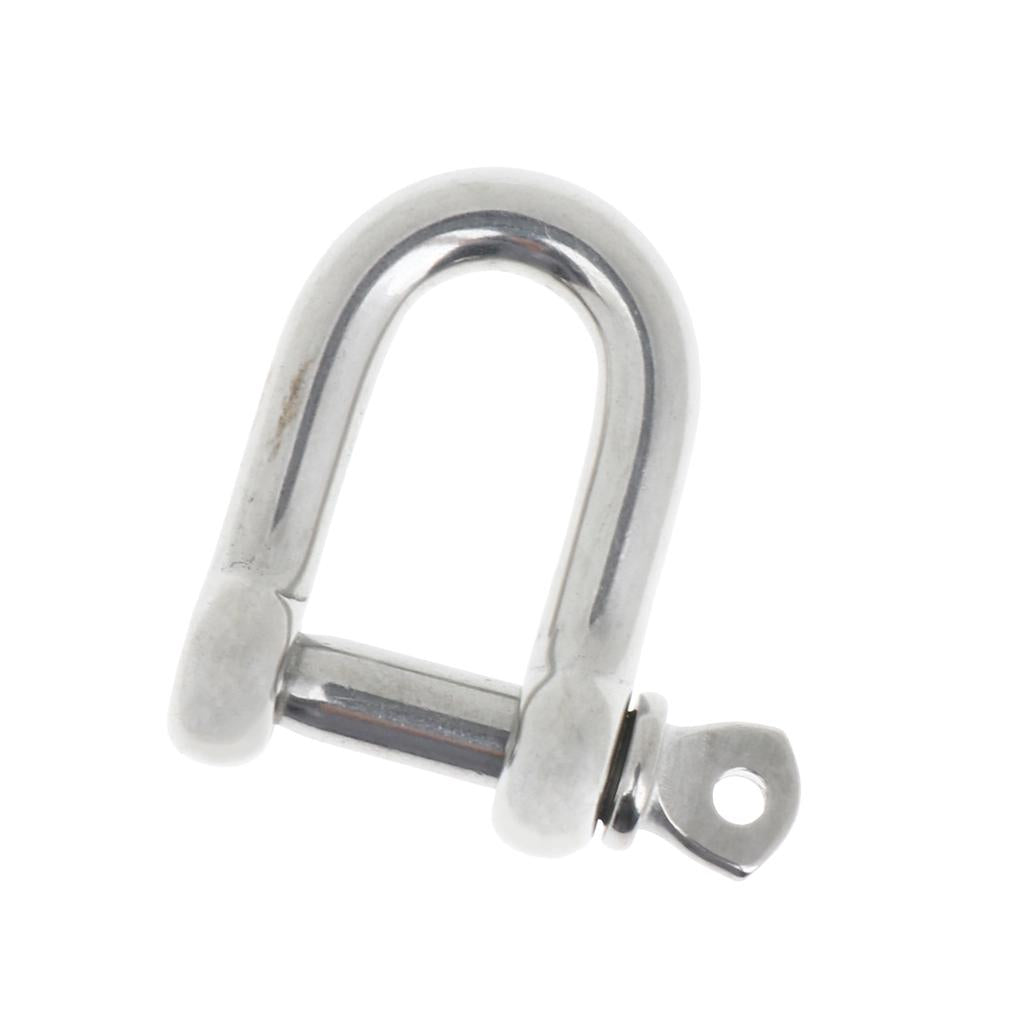 Stainless Steel D-Shackle Chain Shackle Rigging Fastener M4-M8 M6-6mm