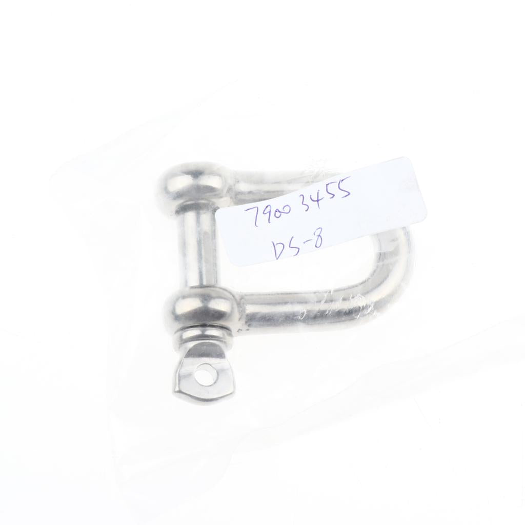 Stainless Steel D-Shackle Chain Shackle Rigging Fastener M4-M8 M8-8mm