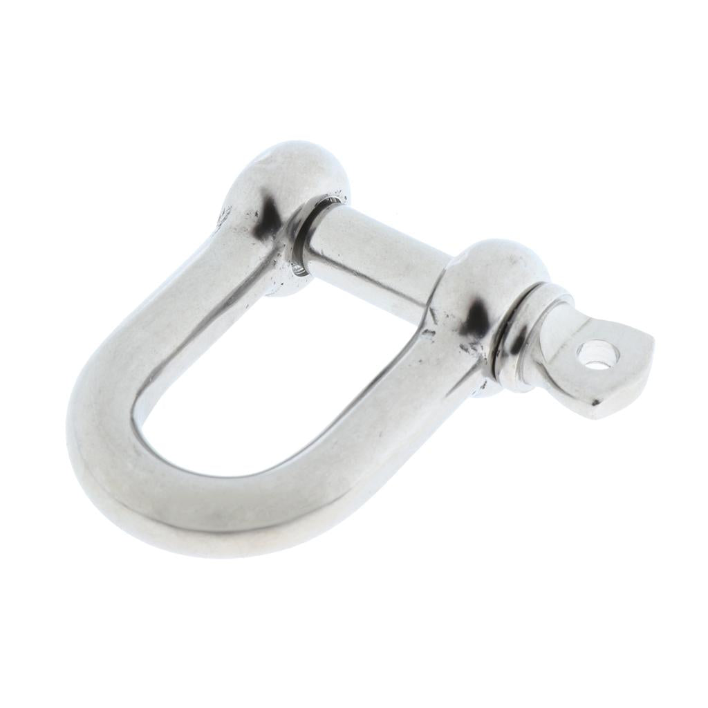 Stainless Steel D-Shackle Chain Shackle Rigging Fastener M4-M8 M8-8mm