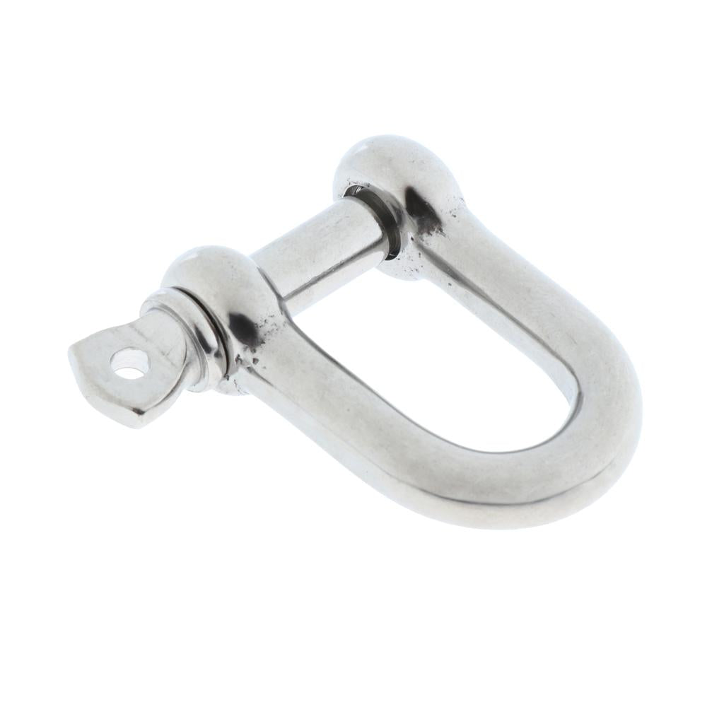 Stainless Steel D-Shackle Chain Shackle Rigging Fastener M4-M8 M8-8mm