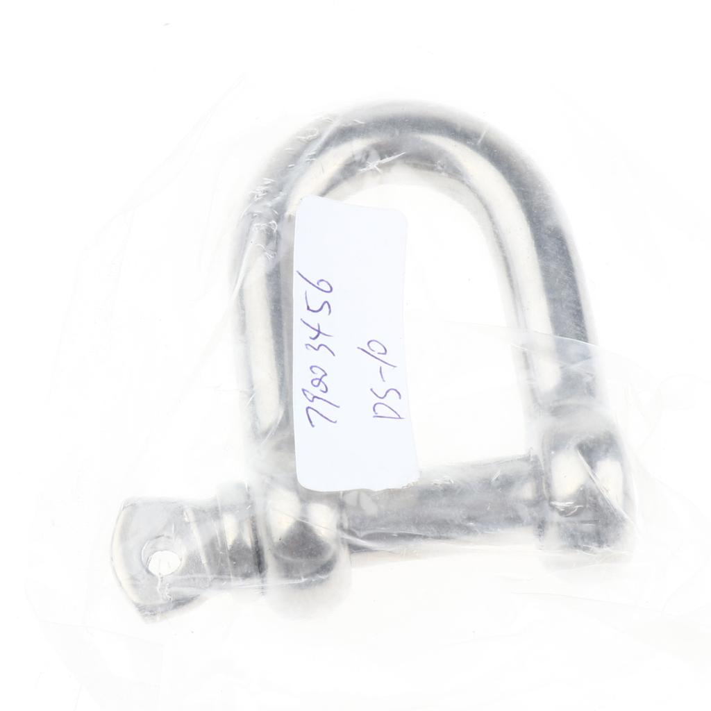 Stainless Steel D-Shackle Chain Shackle Rigging Fastener M10-M14 M10-10mm