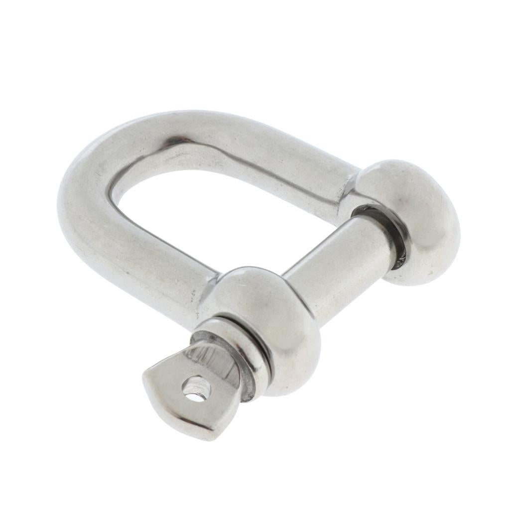 Stainless Steel D-Shackle Chain Shackle Rigging Fastener M10-M14 M10-10mm