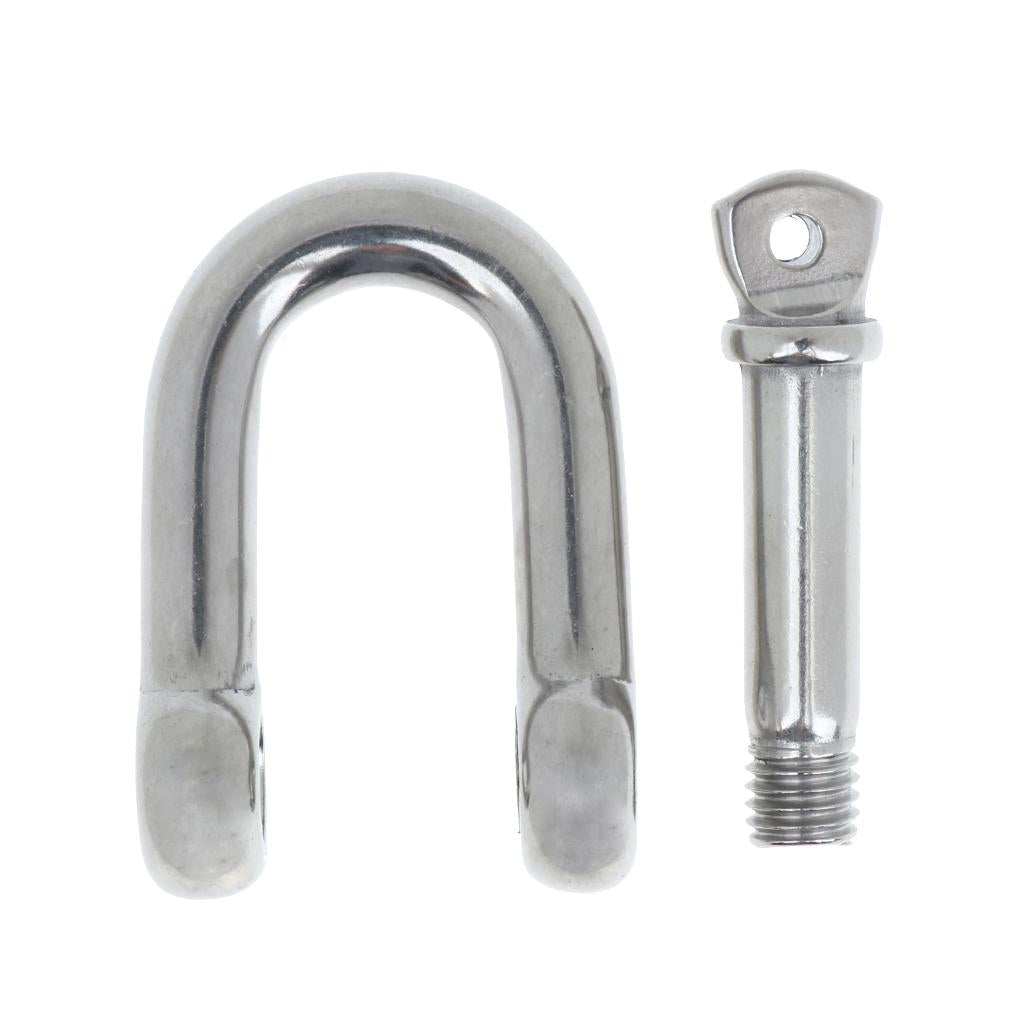 Stainless Steel D-Shackle Chain Shackle Rigging Fastener M10-M14 M10-10mm