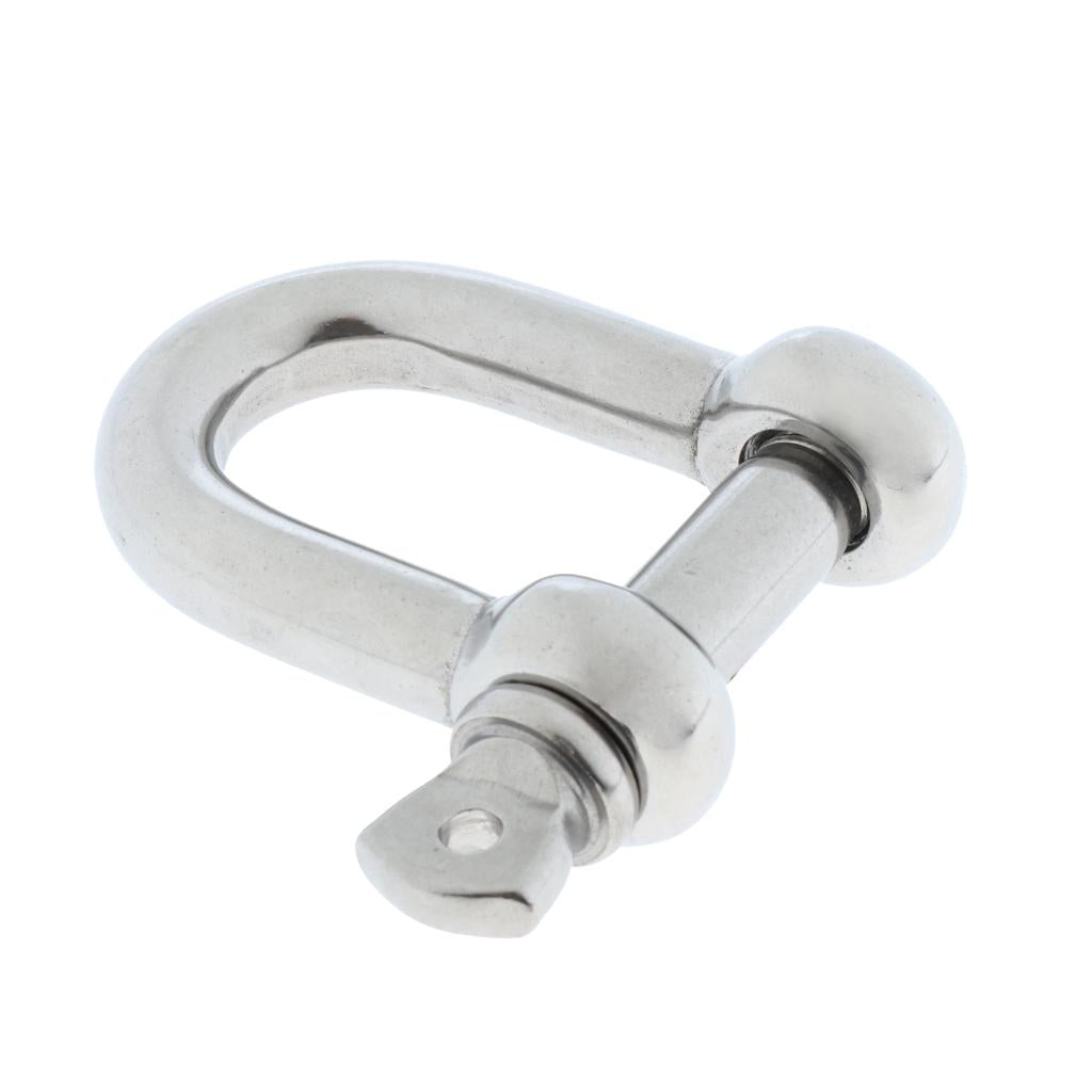 Stainless Steel D-Shackle Chain Shackle Rigging Fastener M10-M14 M12-12mm