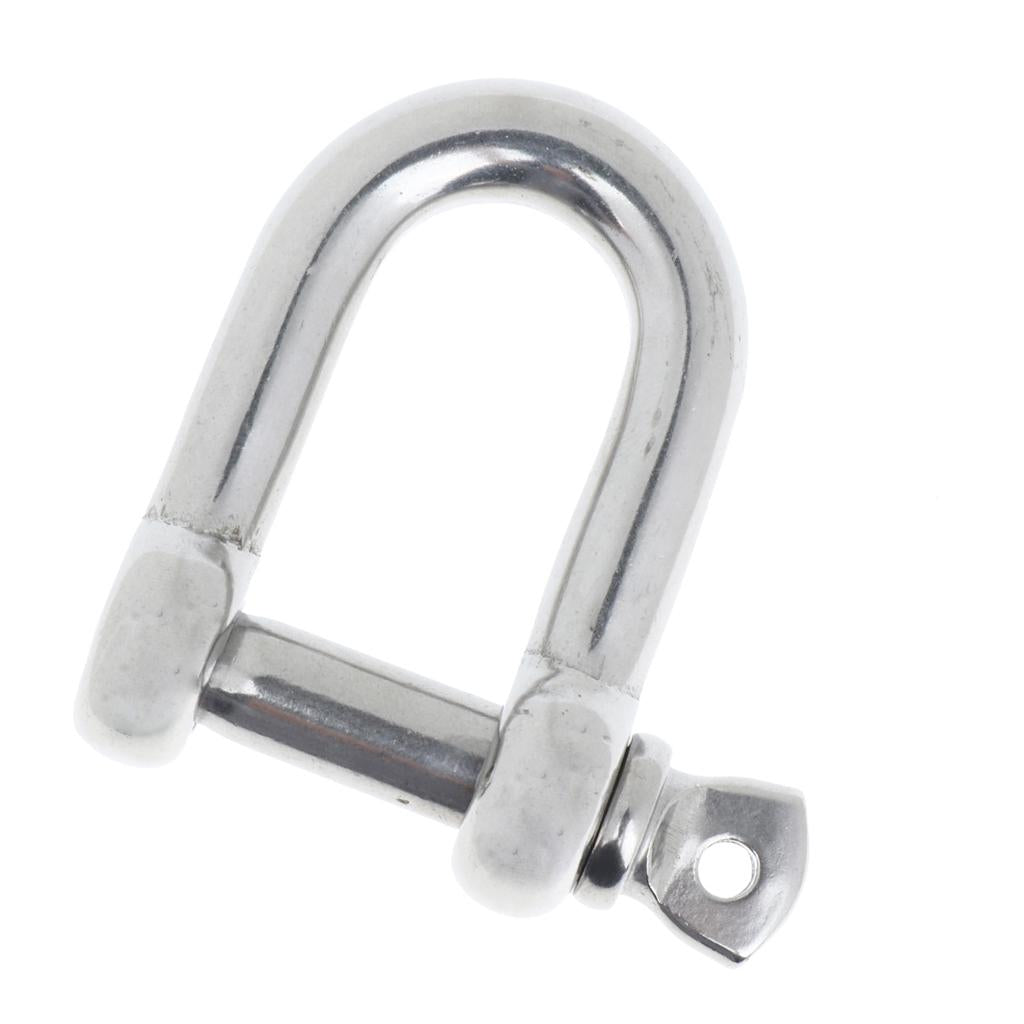 Stainless Steel D-Shackle Chain Shackle Rigging Fastener M10-M14 M12-12mm