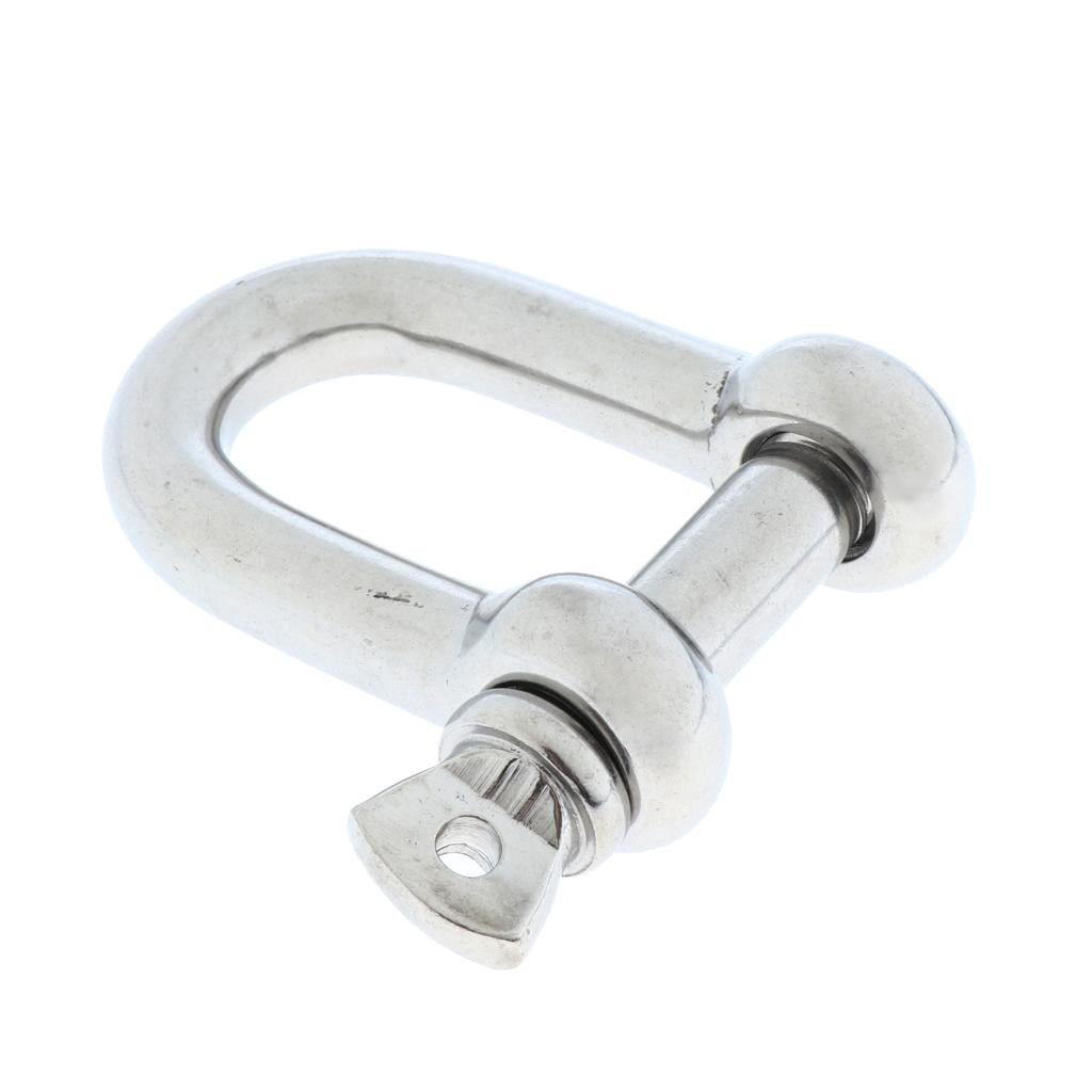 Stainless Steel D-Shackle Chain Shackle Rigging Fastener M10-M14 M14-14mm