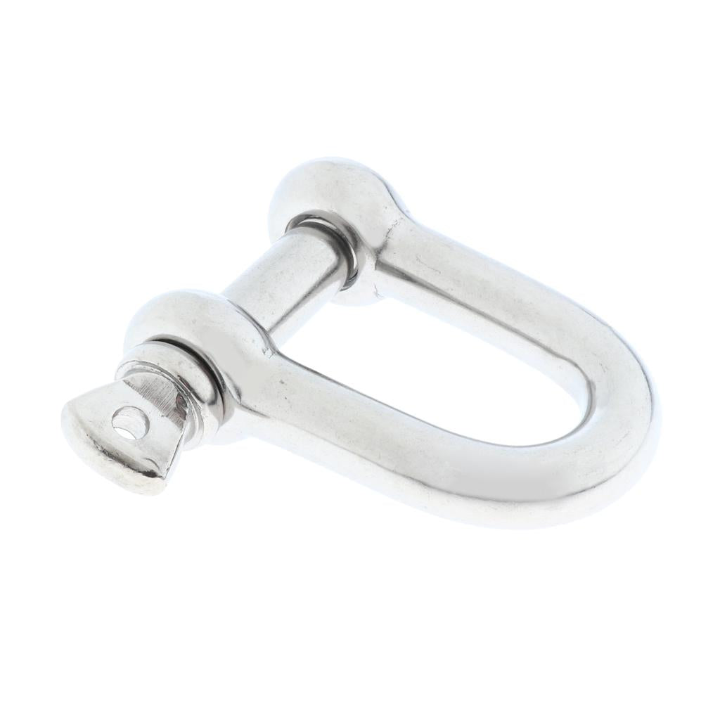 Stainless Steel D-Shackle Chain Shackle Rigging Fastener M10-M14 M14-14mm