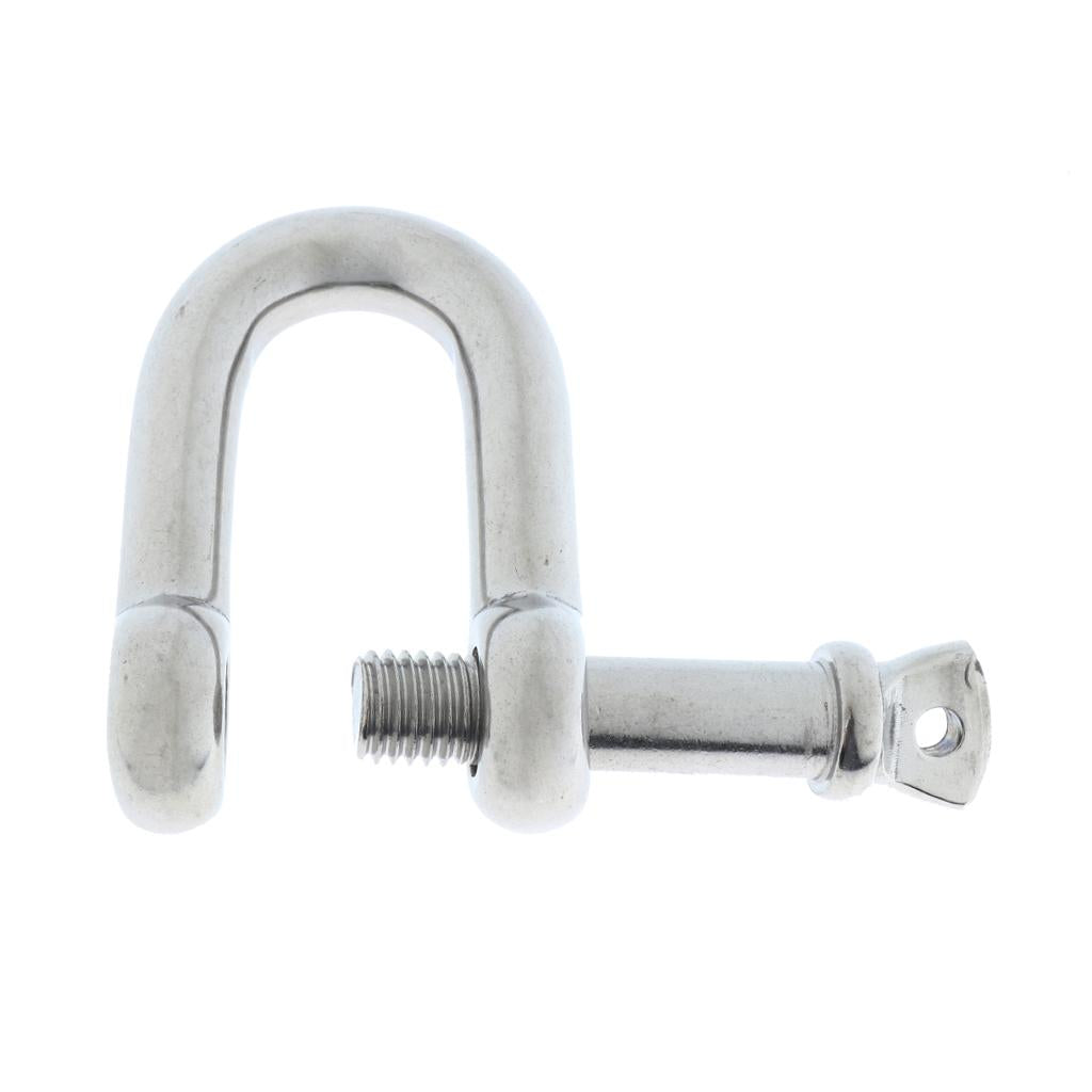 Stainless Steel D-Shackle Chain Shackle Rigging Fastener M10-M14 M14-14mm