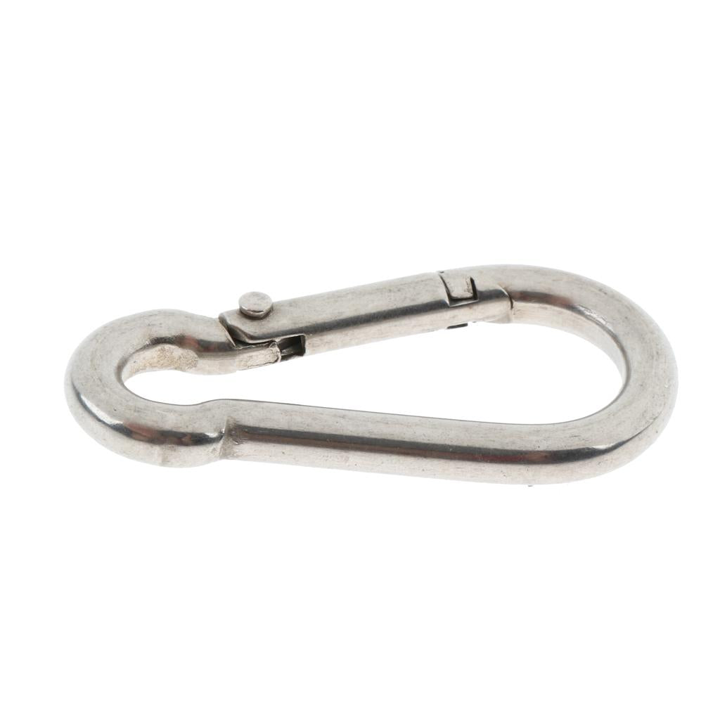 5 Pcs Stainless Steel 304 Pear-shaped HMS Carabiner Outdoor Fastener 304-4mm