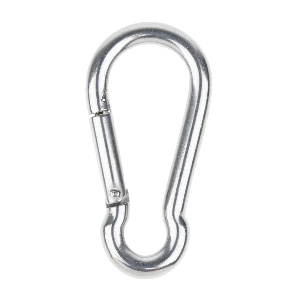 5 Pcs Stainless Steel 304 Pear-shaped HMS Carabiner Outdoor Fastener 304-7mm