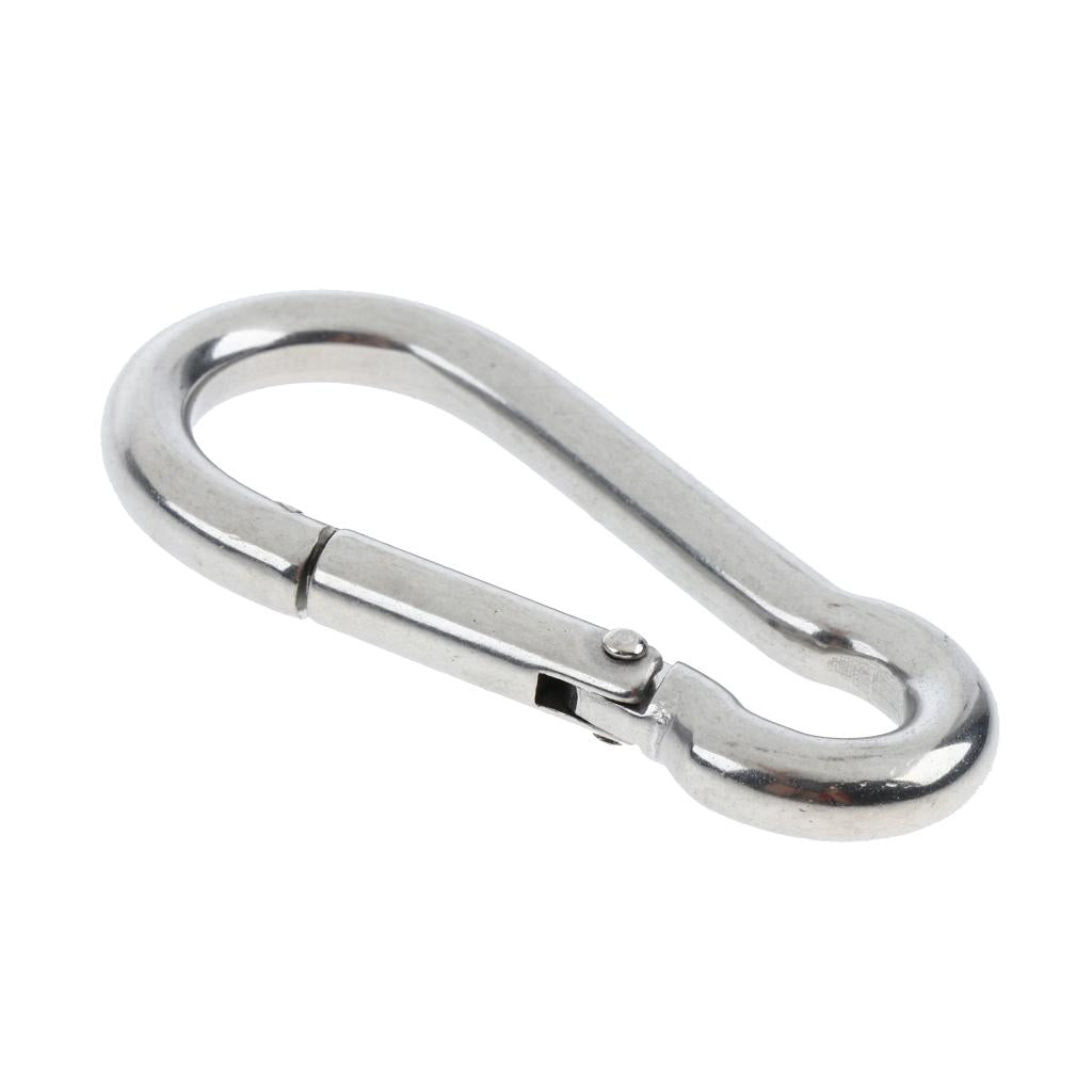 5 Pcs Stainless Steel 304 Pear-shaped HMS Carabiner Outdoor Fastener 304-7mm