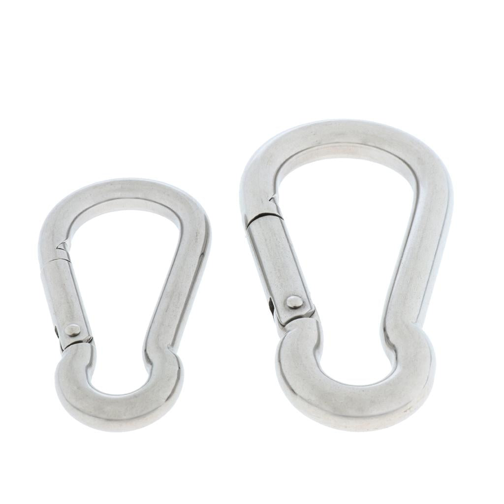 Stainless Steel 304 Pear-shaped HMS Carabiner Gym Home Fastener 304-8mm