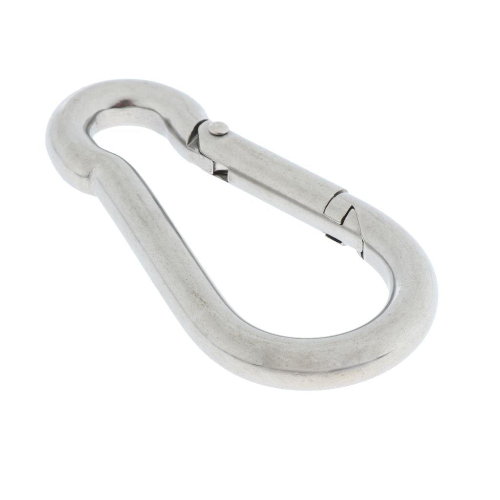 Stainless Steel 304 Pear-shaped HMS Carabiner Gym Home Fastener 304-8mm