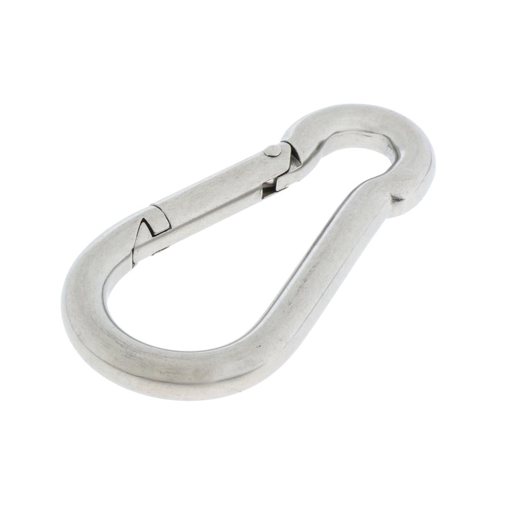 Stainless Steel 304 Pear-shaped HMS Carabiner Gym Home Fastener 304-8mm