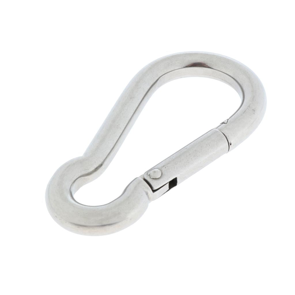 Stainless Steel 304 Pear-shaped HMS Carabiner Gym Home Fastener 304-10mm