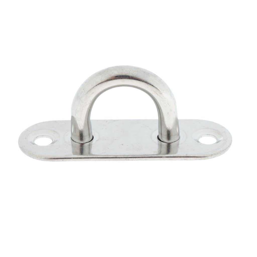 304 Stainless Steel Oblong Pad Eye Plate, Home, Marine Boat Rigging 6mm