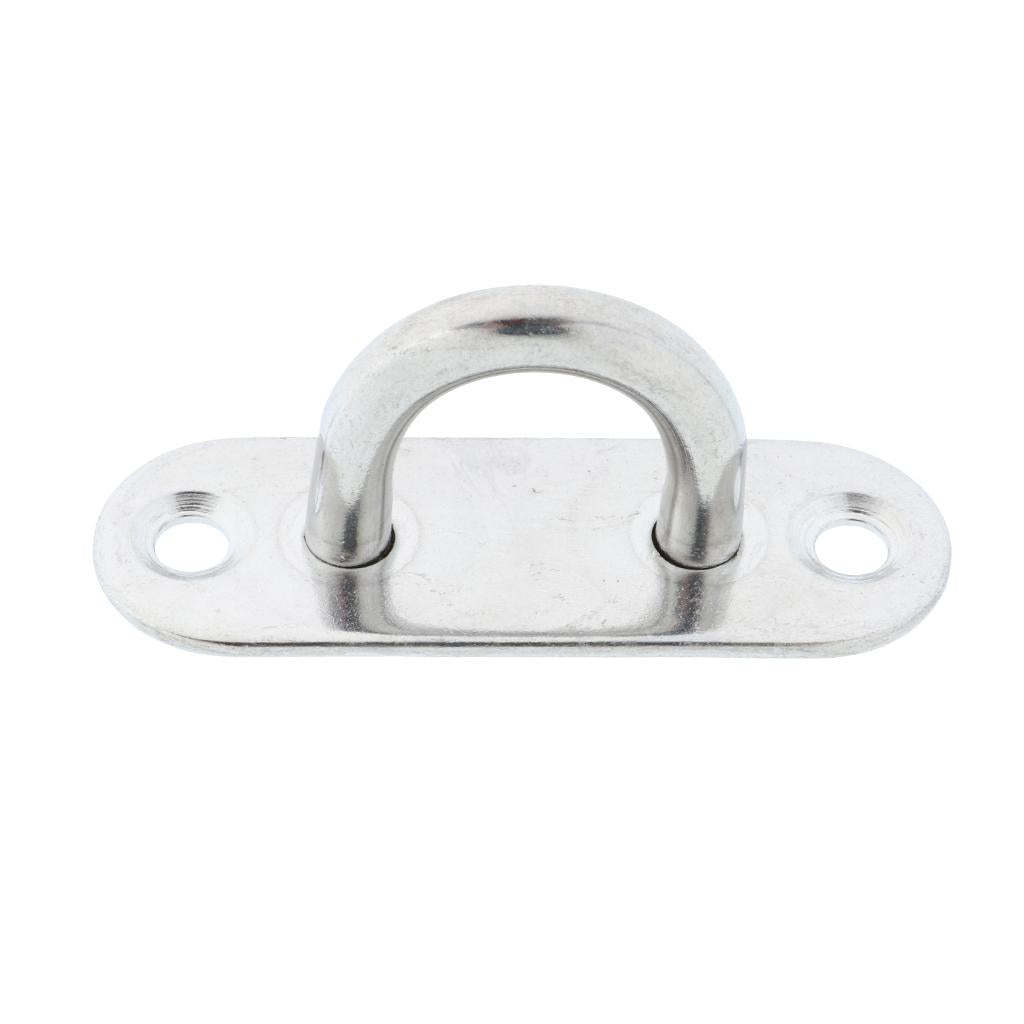 304 Stainless Steel Oblong Pad Eye Plate, Home, Marine Boat Rigging 6mm