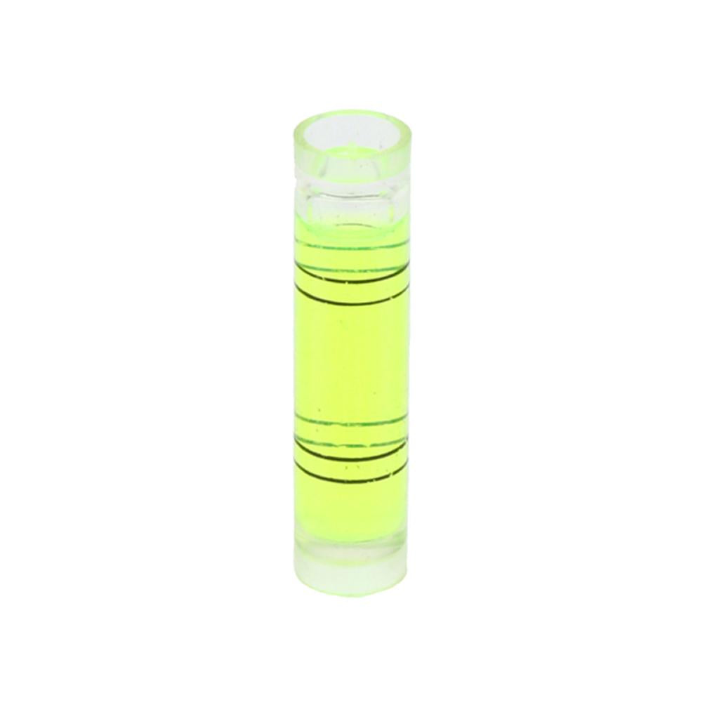 10pcs Acrylic Tube Bubble Spirit Level Vial Measuring Instrument Cylindrical