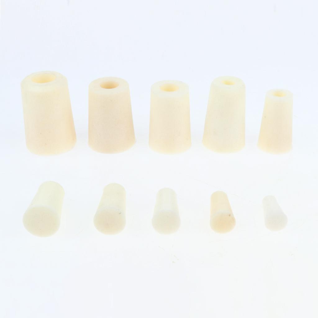 5pieces Silicone Rubber Stopper Plug Bung Caps for Flask Test Tubes 9-13mm