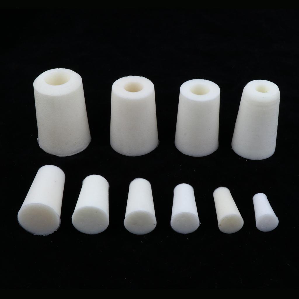 5pieces Silicone Rubber Stopper Plug Bung Caps for Flask Test Tubes 9-13mm