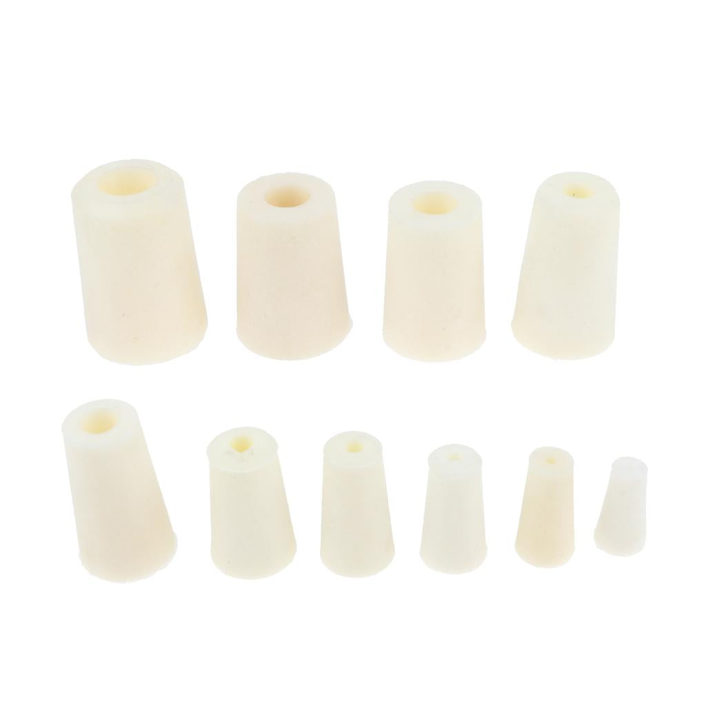 5pieces Silicone Rubber Stopper Plug Bung Caps for Flask Test Tubes 9-13mm