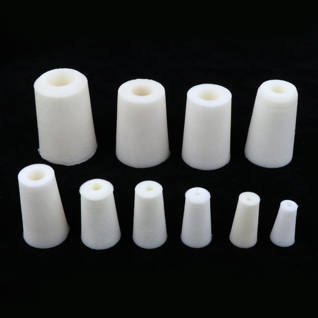 5pieces Silicone Rubber Stopper Plug Bung Caps for Flask Test Tubes 9-13mm