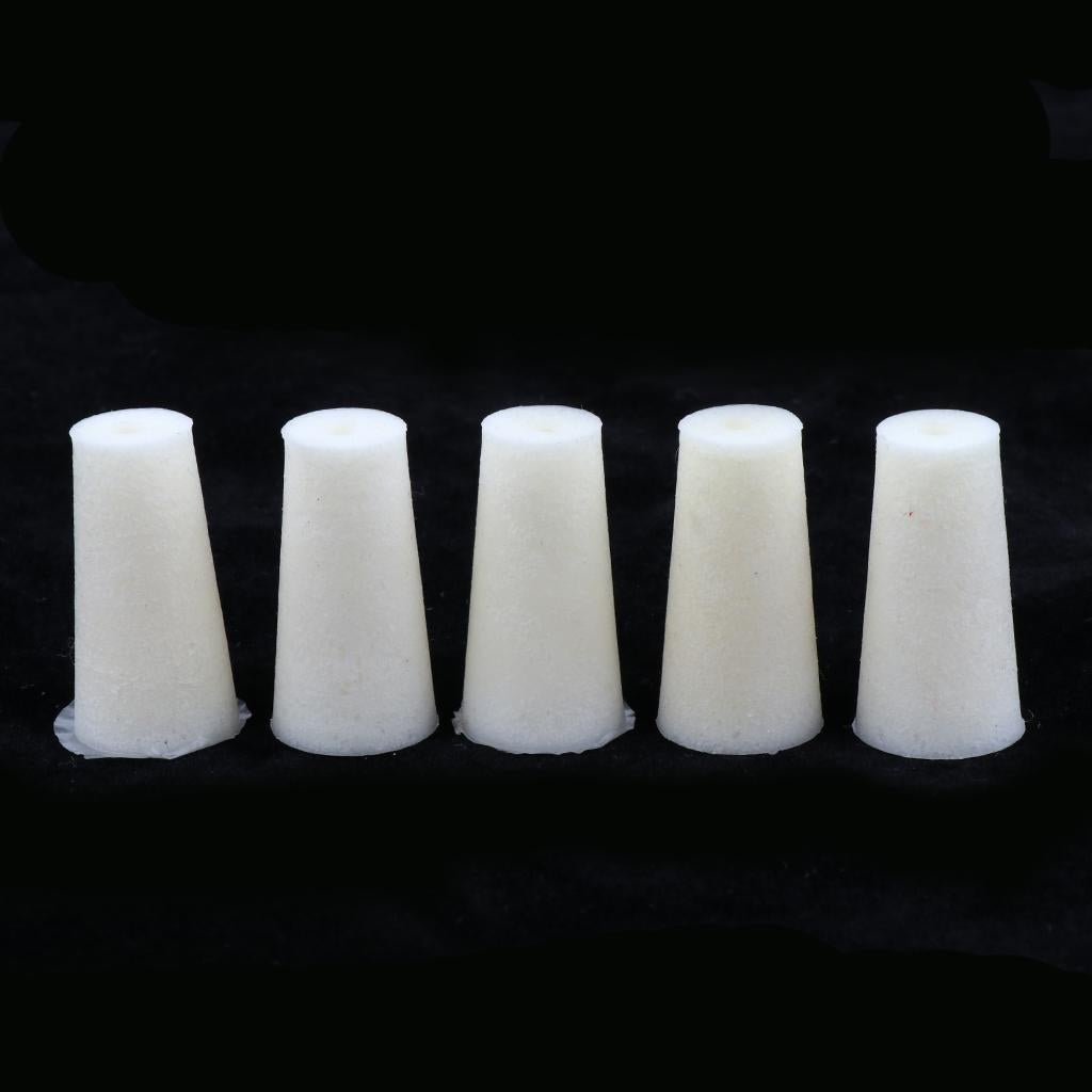 5pieces Silicone Rubber Stopper Plug Bung Caps for Flask Test Tubes 11-15mm