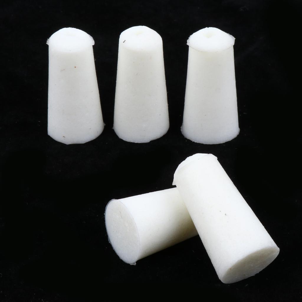 5pieces Silicone Rubber Stopper Plug Bung Caps for Flask Test Tubes 12-17mm