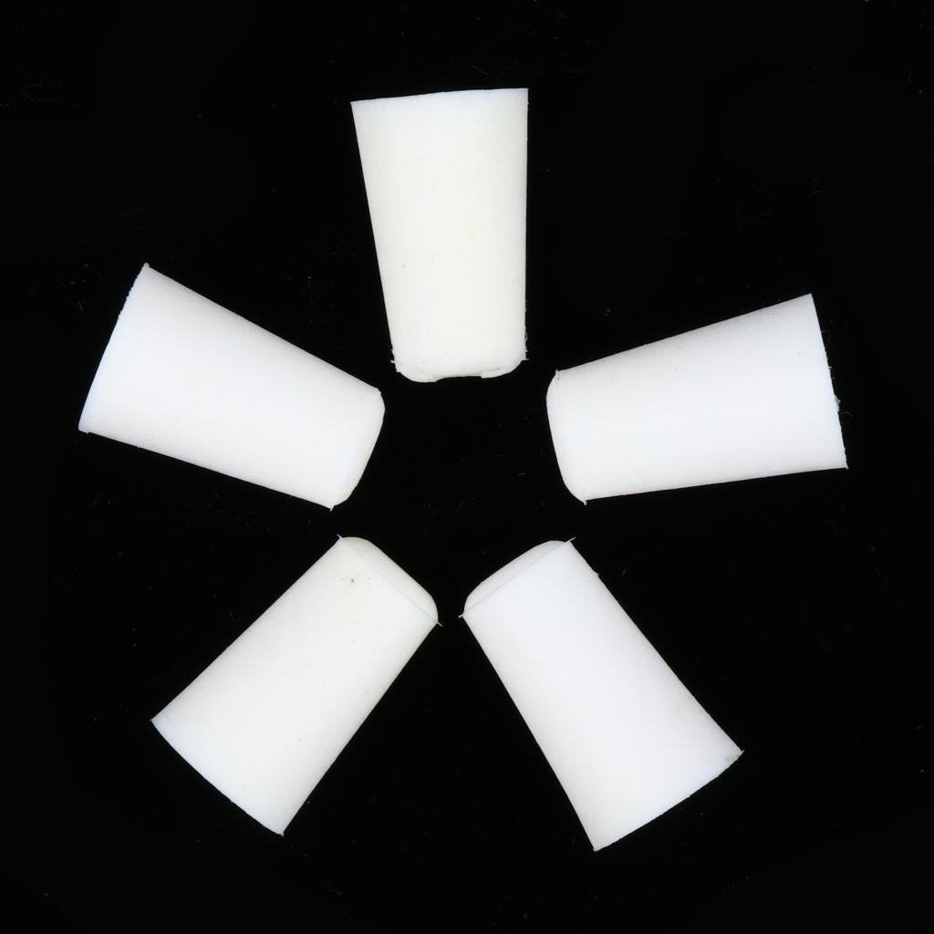 5pieces Silicone Rubber Stopper Plug Bung Caps for Flask Test Tubes 15-19mm