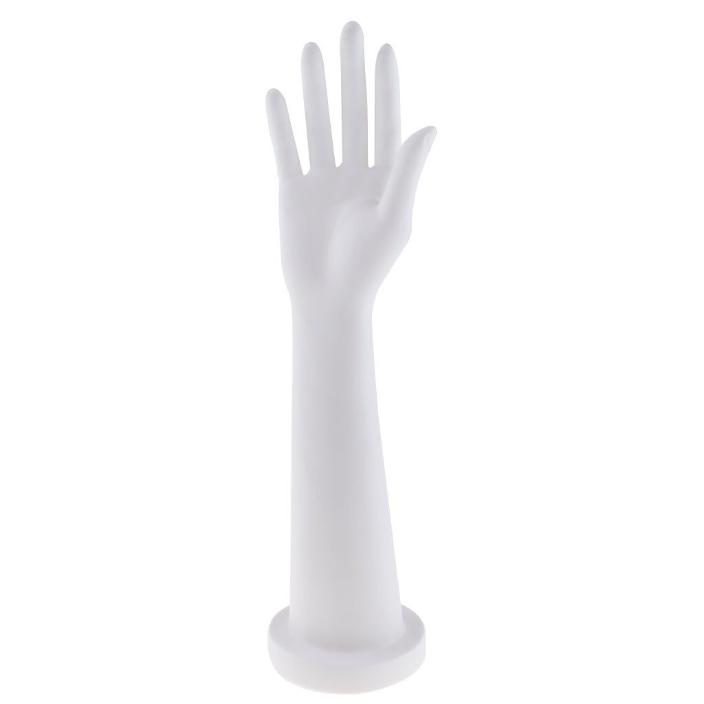 Mannequin Hand Gloves Jewelry Watches Ring Bracelet Necklace Display Holder Stand White