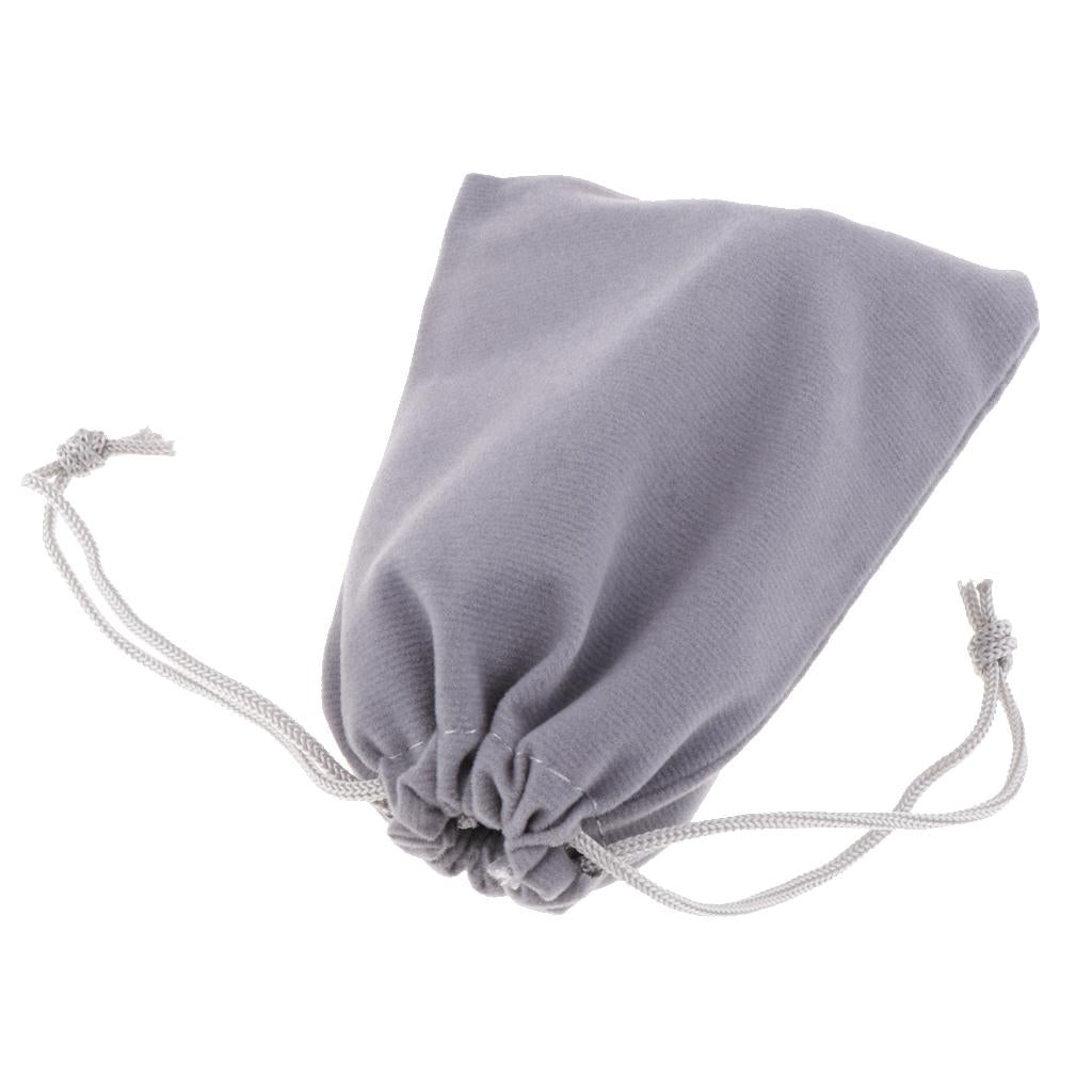 20 Pcs Velvet Jewelry Accessories Pouch Gift Bag 5 Color S/M/L Grey L