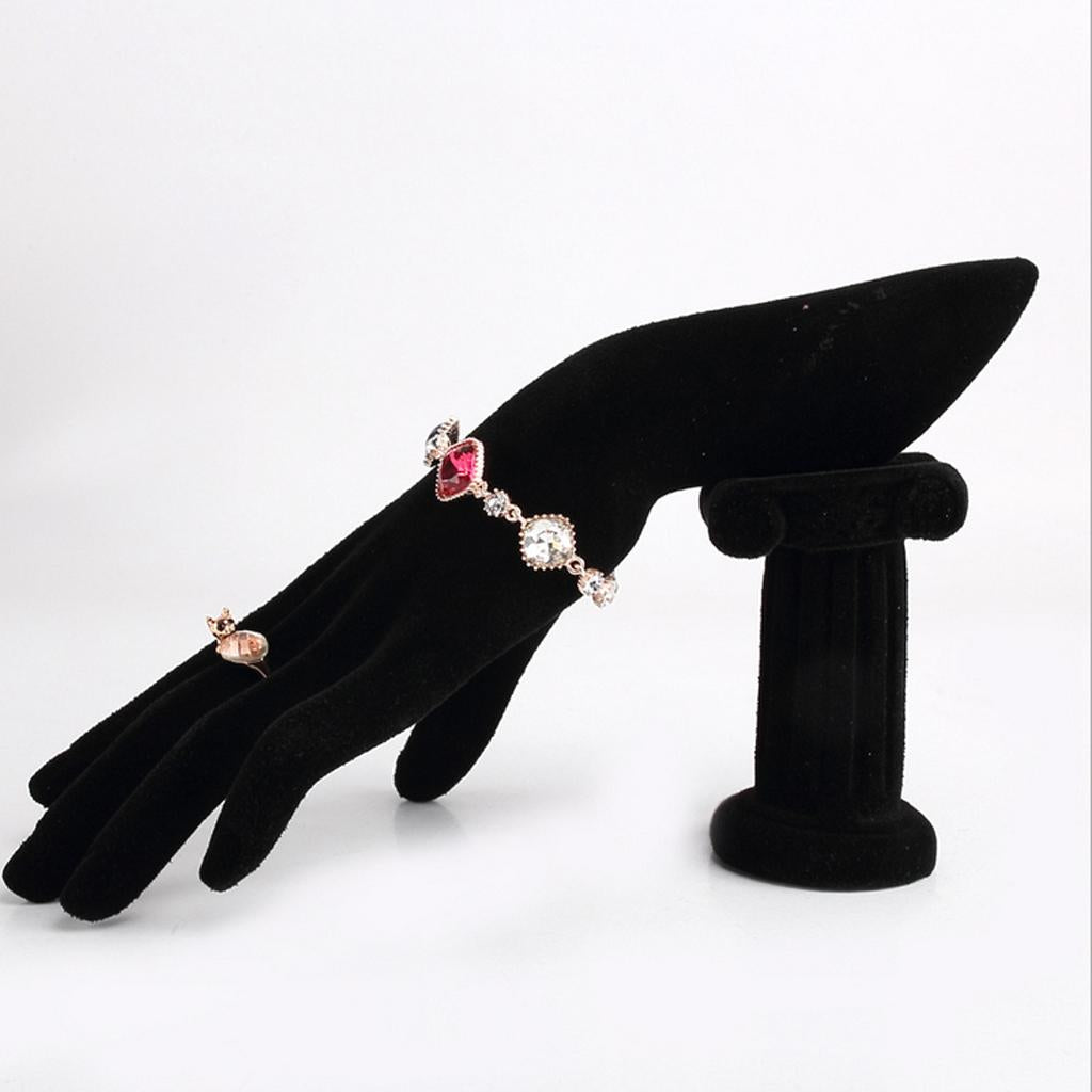 Resin Velvet Mannequin Hand Jewelry Stand Ring Bracelet Chains Display