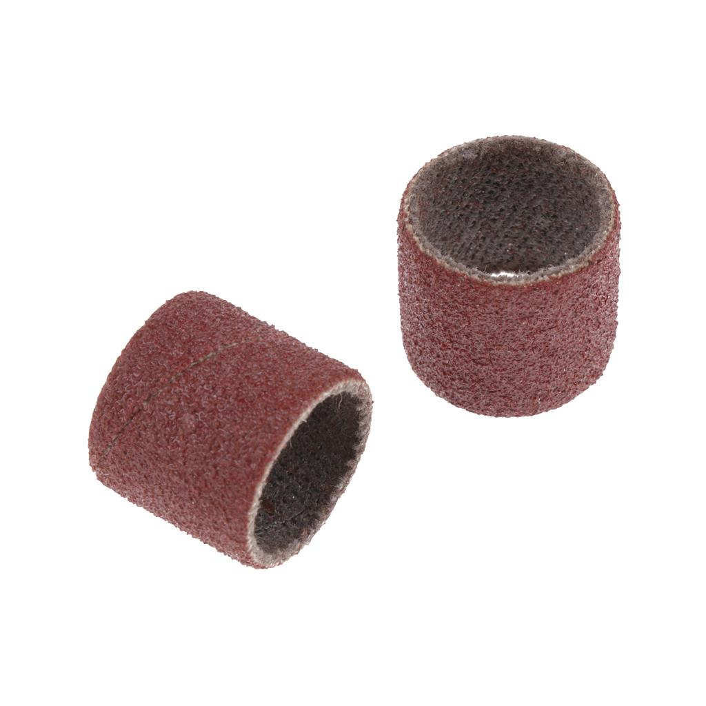 100 Pieces Sanding Drums Sanding Bands Sleeves For Rotary Tools 120#