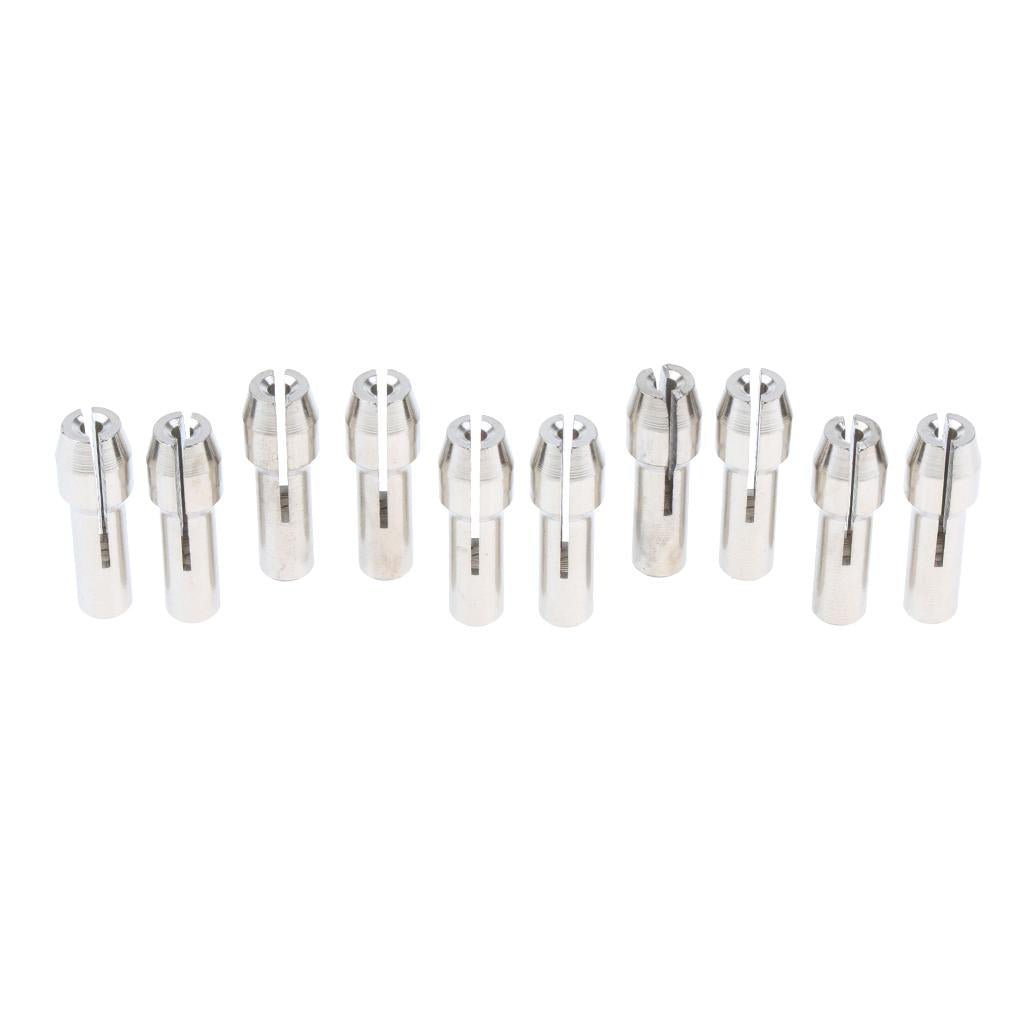 10 Pieces Stainless Steel Drill Chuck Collet Rotary Tool 1.5mm