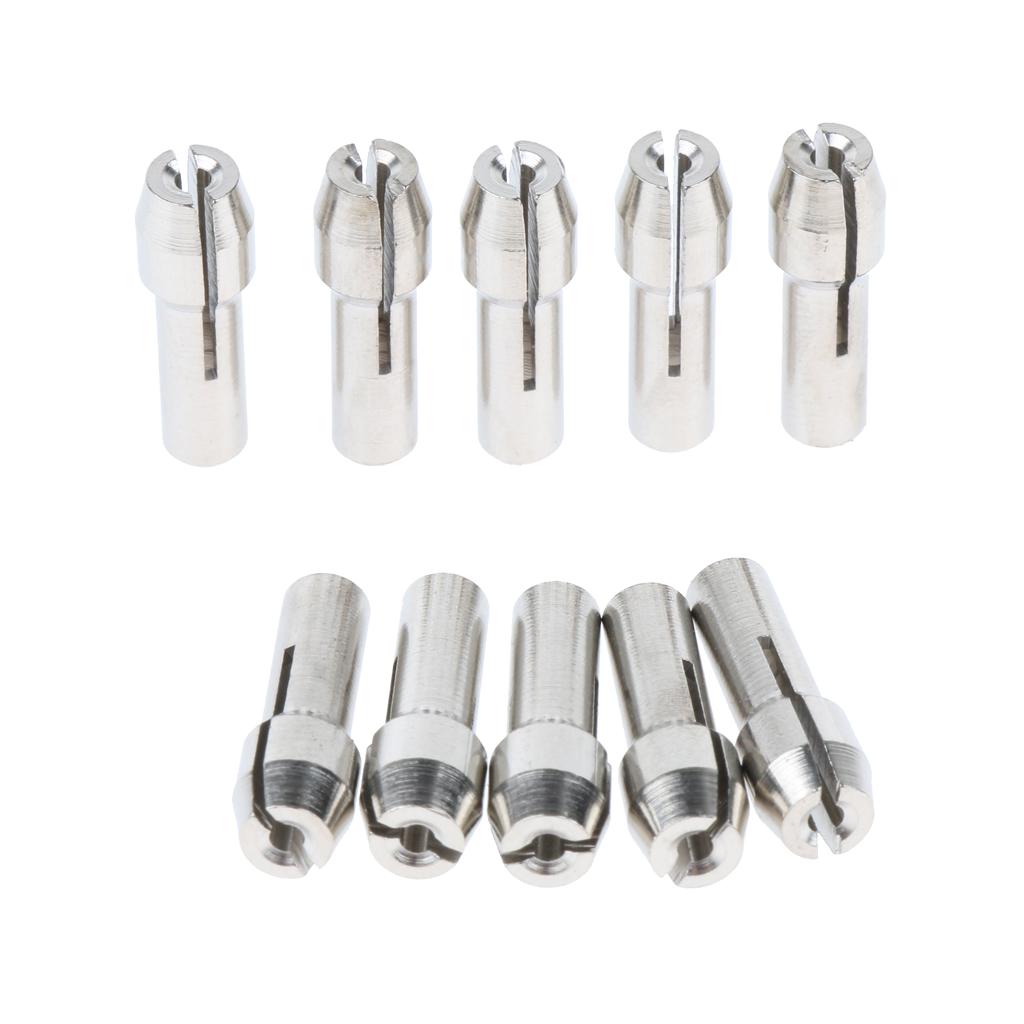 10 Pieces Stainless Steel Drill Chuck Collet Rotary Tool 1.5mm