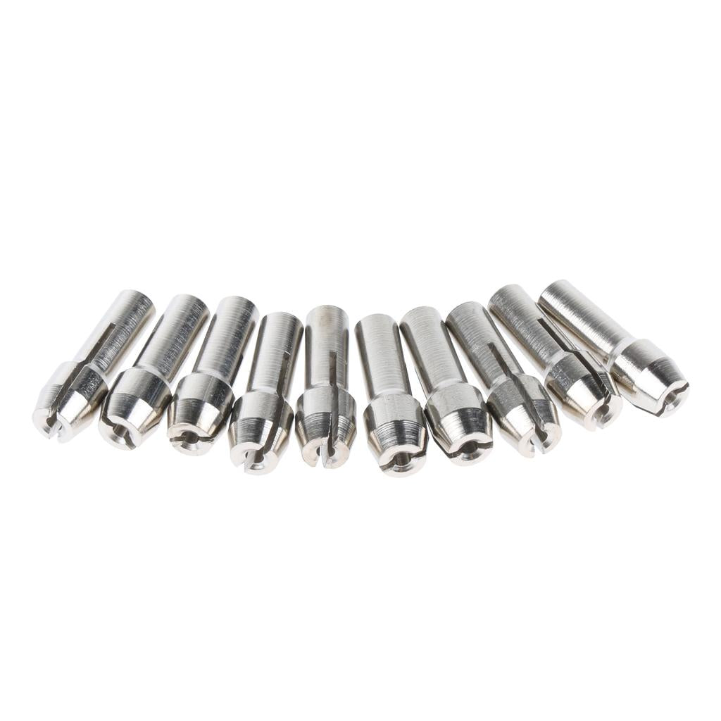 10 Pieces Stainless Steel Drill Chuck Collet Rotary Tool 1.5mm