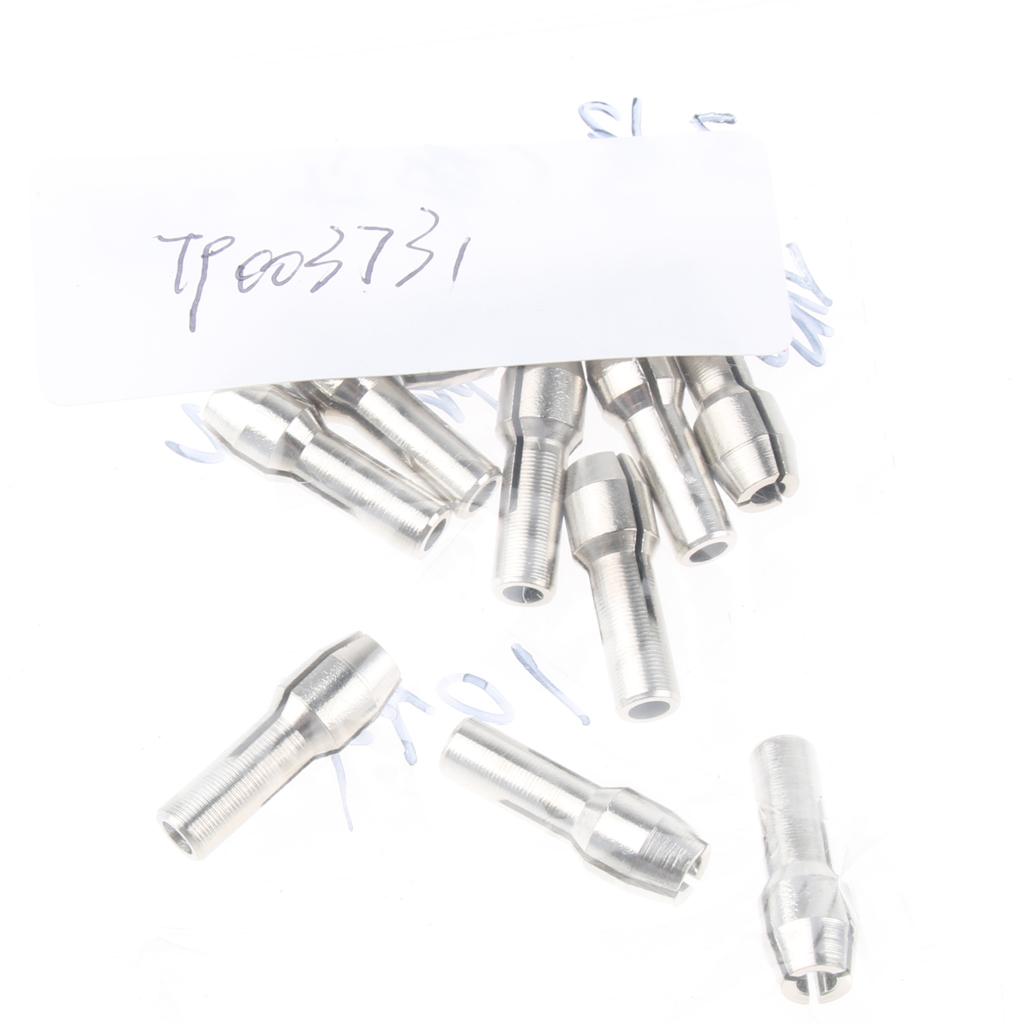 10 Pieces Stainless Steel Drill Chuck Collet Rotary Tool 2.35mm