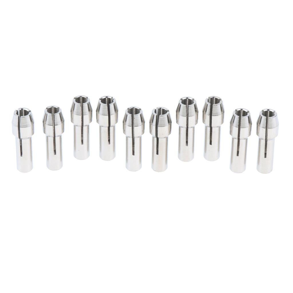 10 Pieces Stainless Steel Drill Chuck Collet Rotary Tool 2.35mm