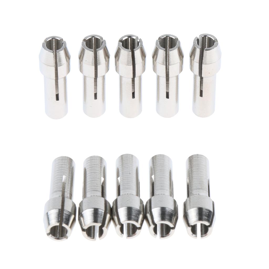 10 Pieces Stainless Steel Drill Chuck Collet Rotary Tool 2.35mm