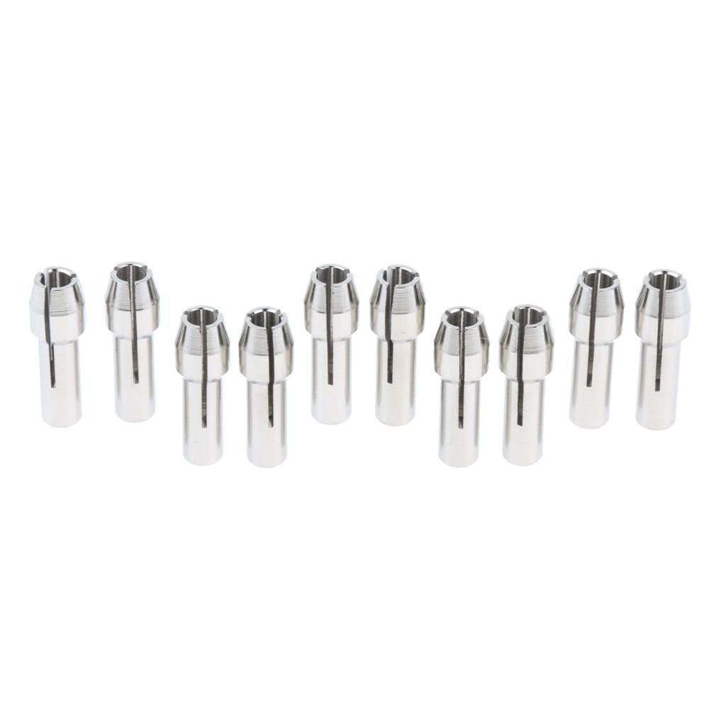 10 Pieces Stainless Steel Drill Chuck Collet Rotary Tool 2.35mm