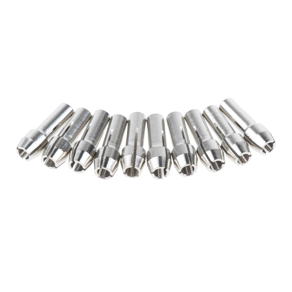 10 Pieces Stainless Steel Drill Chuck Collet Rotary Tool 2.35mm