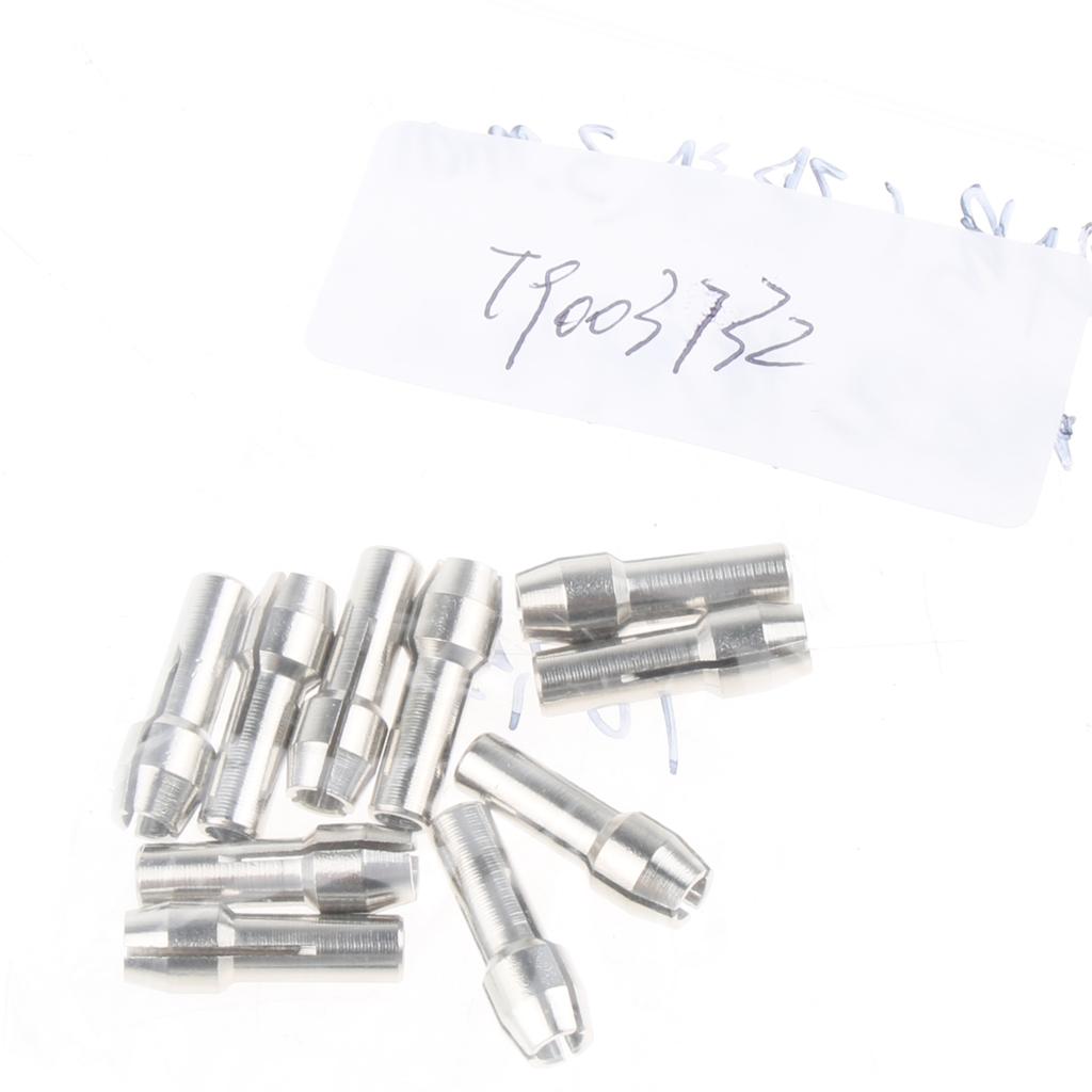 10 Pieces Stainless Steel Drill Chuck Collet Rotary Tool 3.0mm