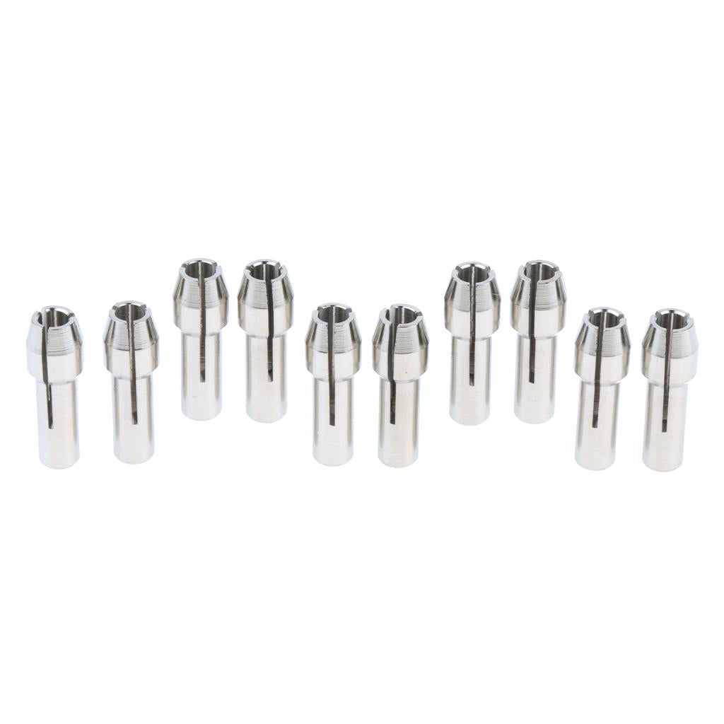 10 Pieces Stainless Steel Drill Chuck Collet Rotary Tool 3.0mm