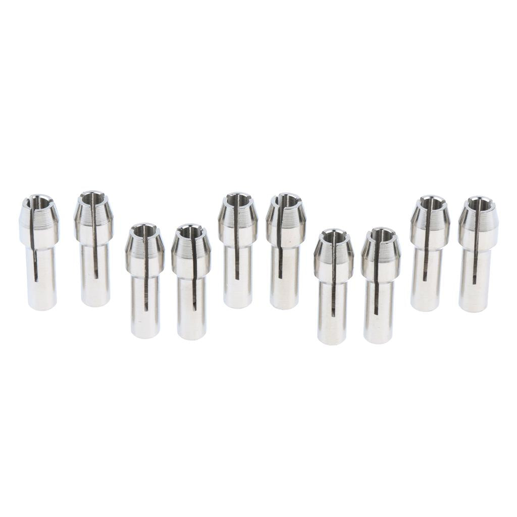 10 Pieces Stainless Steel Drill Chuck Collet Rotary Tool 3.0mm