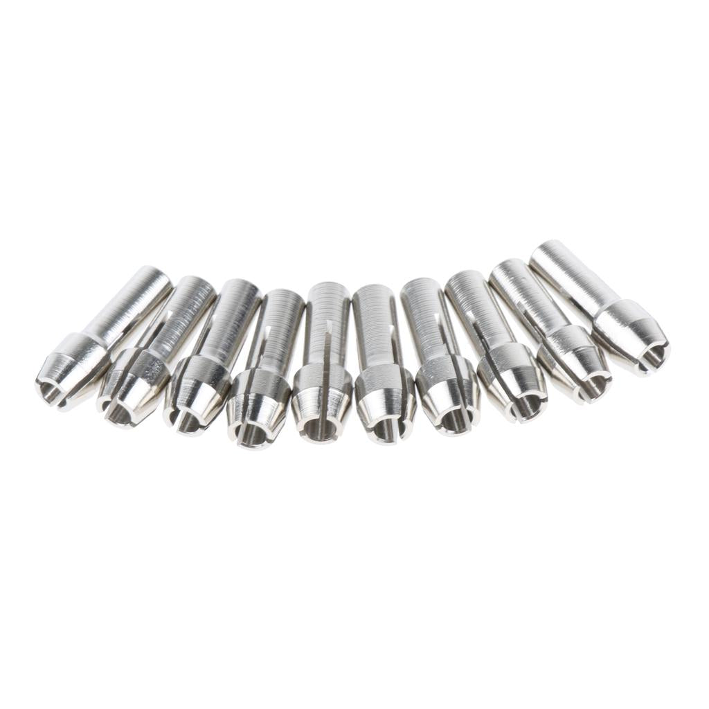 10 Pieces Stainless Steel Drill Chuck Collet Rotary Tool 3.0mm